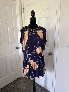 Leifnotes for Anthropologie Scattered Stellata jersey drop waist dress